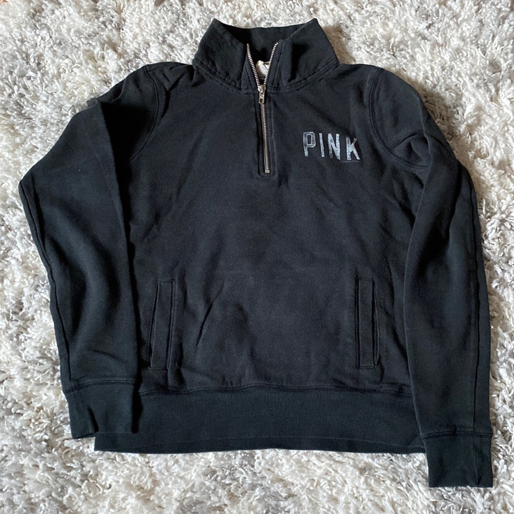 Victorias Secret Pink quarter zip sweater